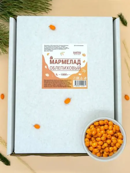 Мармелад ягодный Облепиховый, 1кг Мармелад ягодный Облепиховый, 1кг