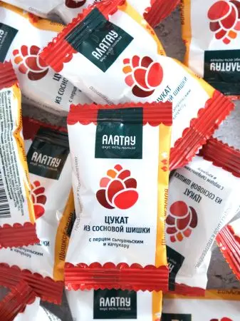 Цукаты сосновые АССОРТИ 4 вкуса, 600 гр